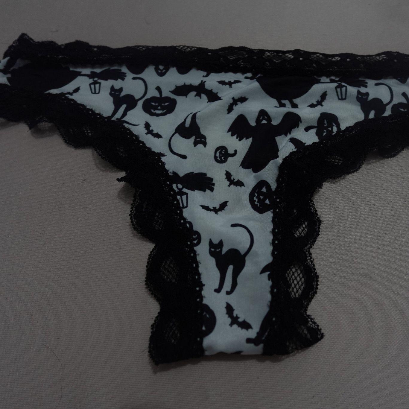 My black and white panties that I wore for a week