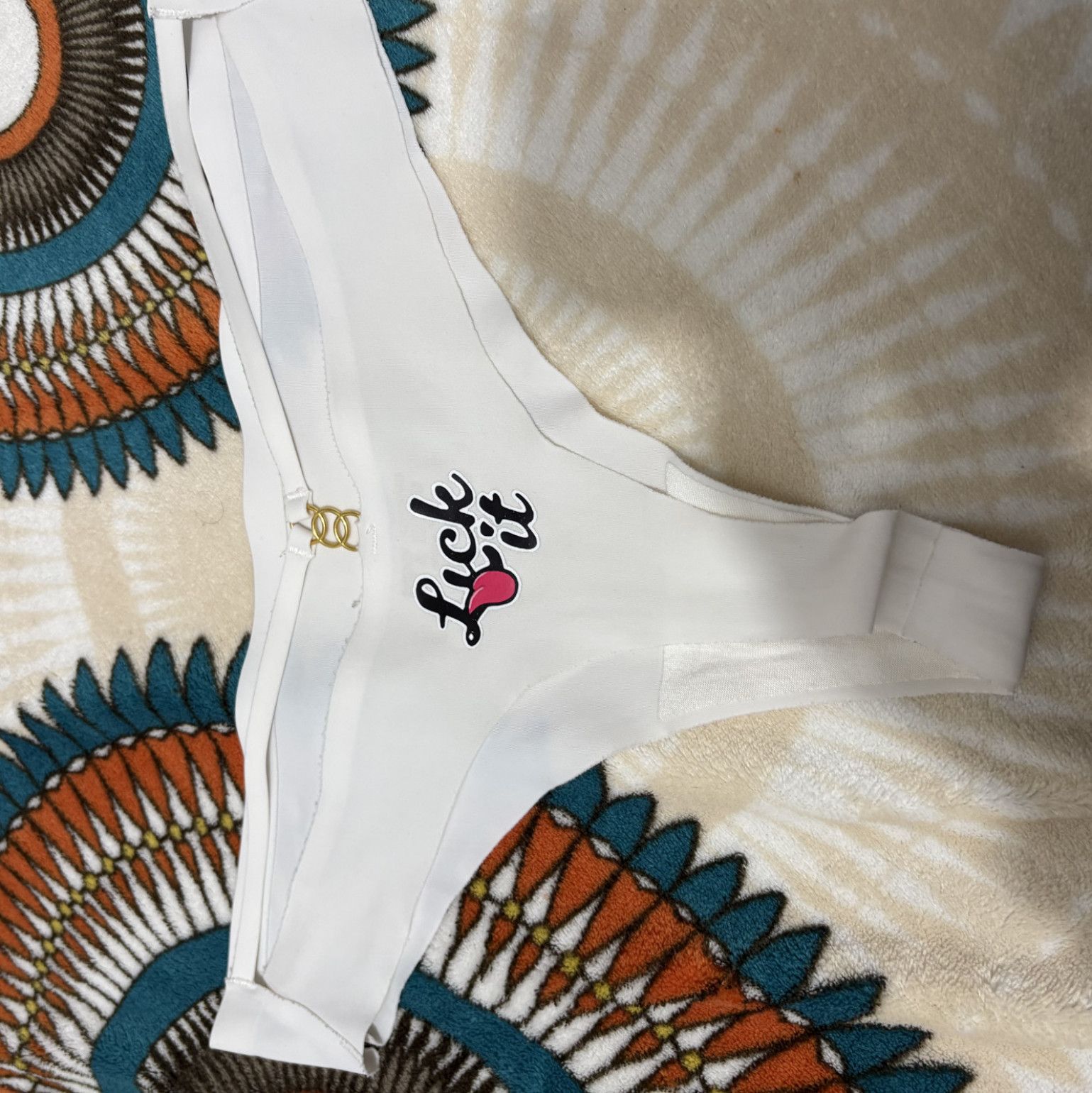 My White and white panties that I wore for a week