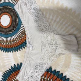 My White and white panties that I wore for a week