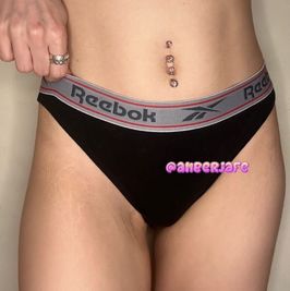 Black reebok thong