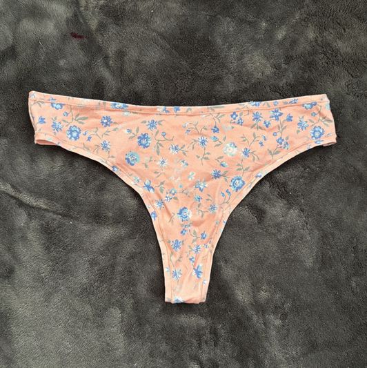 Soft flower print thong