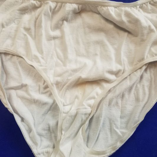 Worn White Panties