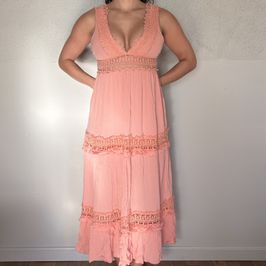 Pink gauze dress