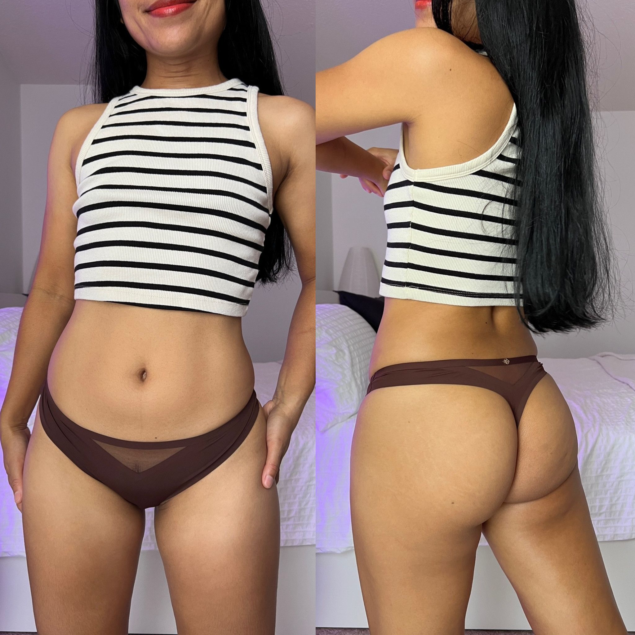 Brown Victorias Secret Thong With Squirting Video