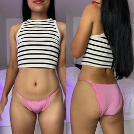 Pink Silk Victorias Secret Panties With Cum Video