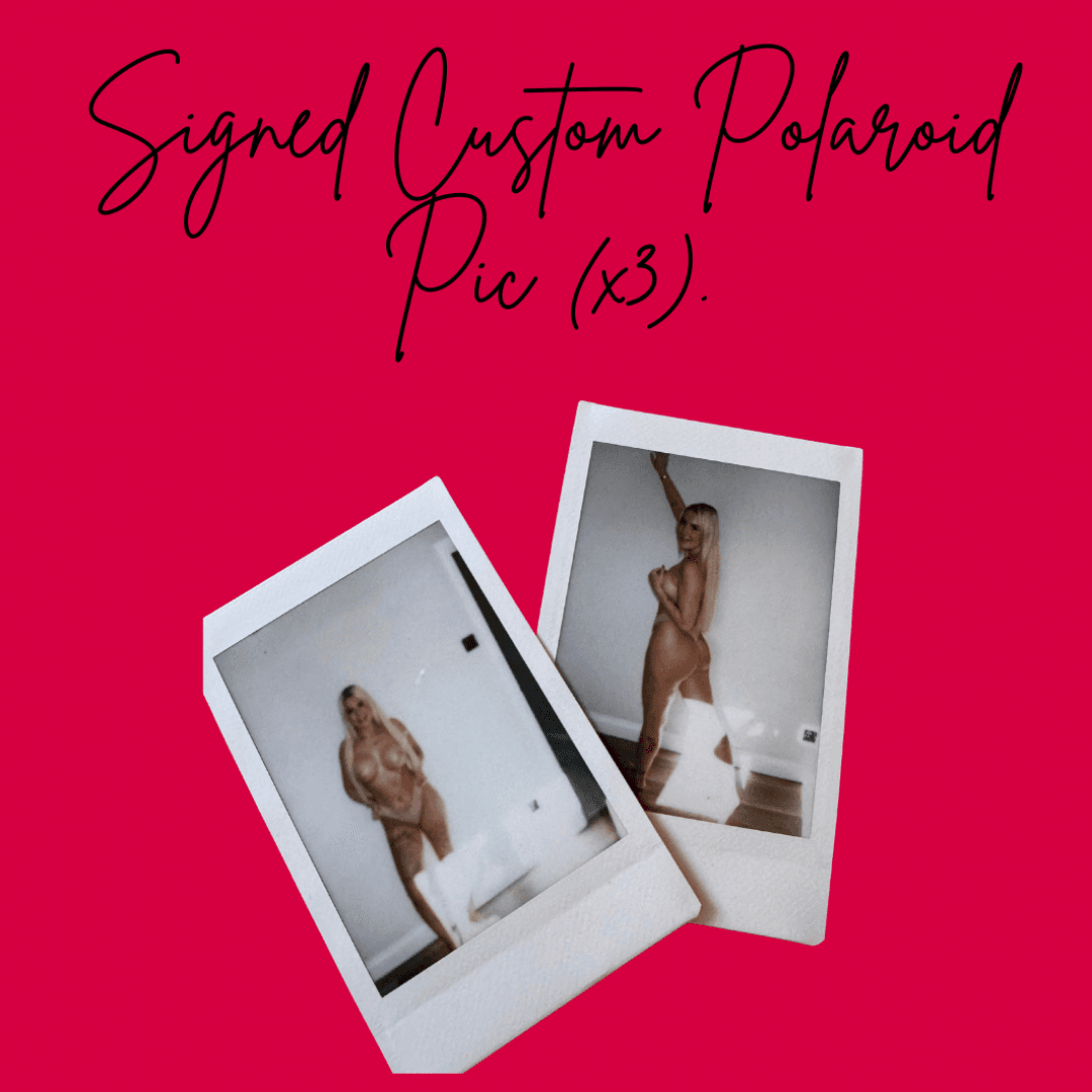 Signed Custom Polaroid Pic X3