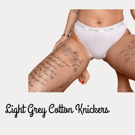 Light Grey Cotton Knickers