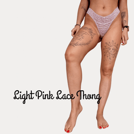Light pink Lace Thong