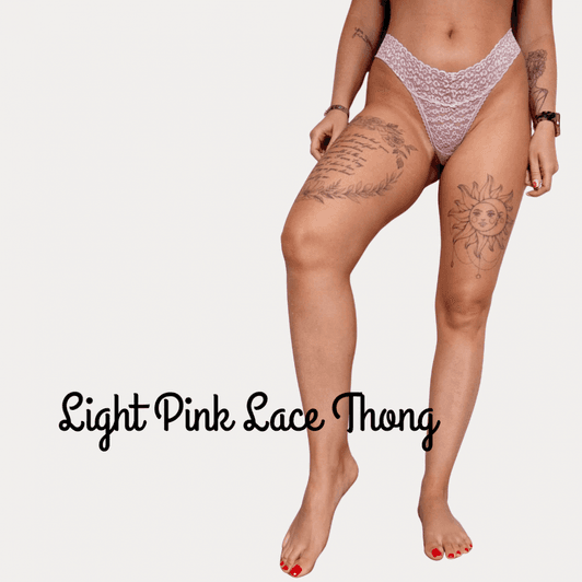 Light pink Lace Thong