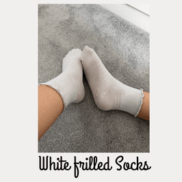 White Frilled Socks