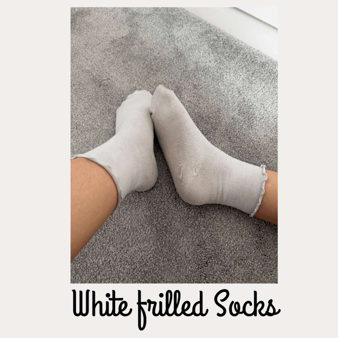 White Frilled Socks