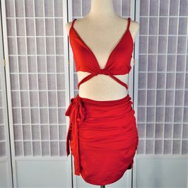 Red Club Dress 2 Piece
