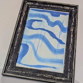 Blue Watercolor 18x14cm