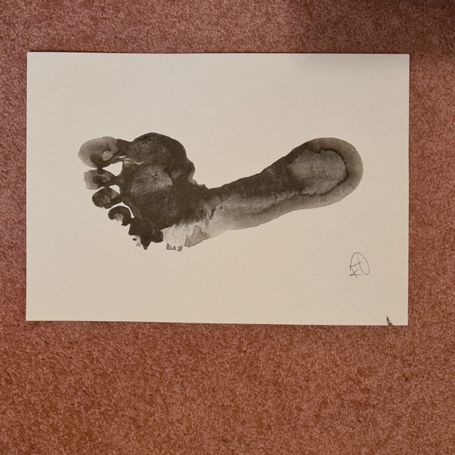 My left foot original artwork