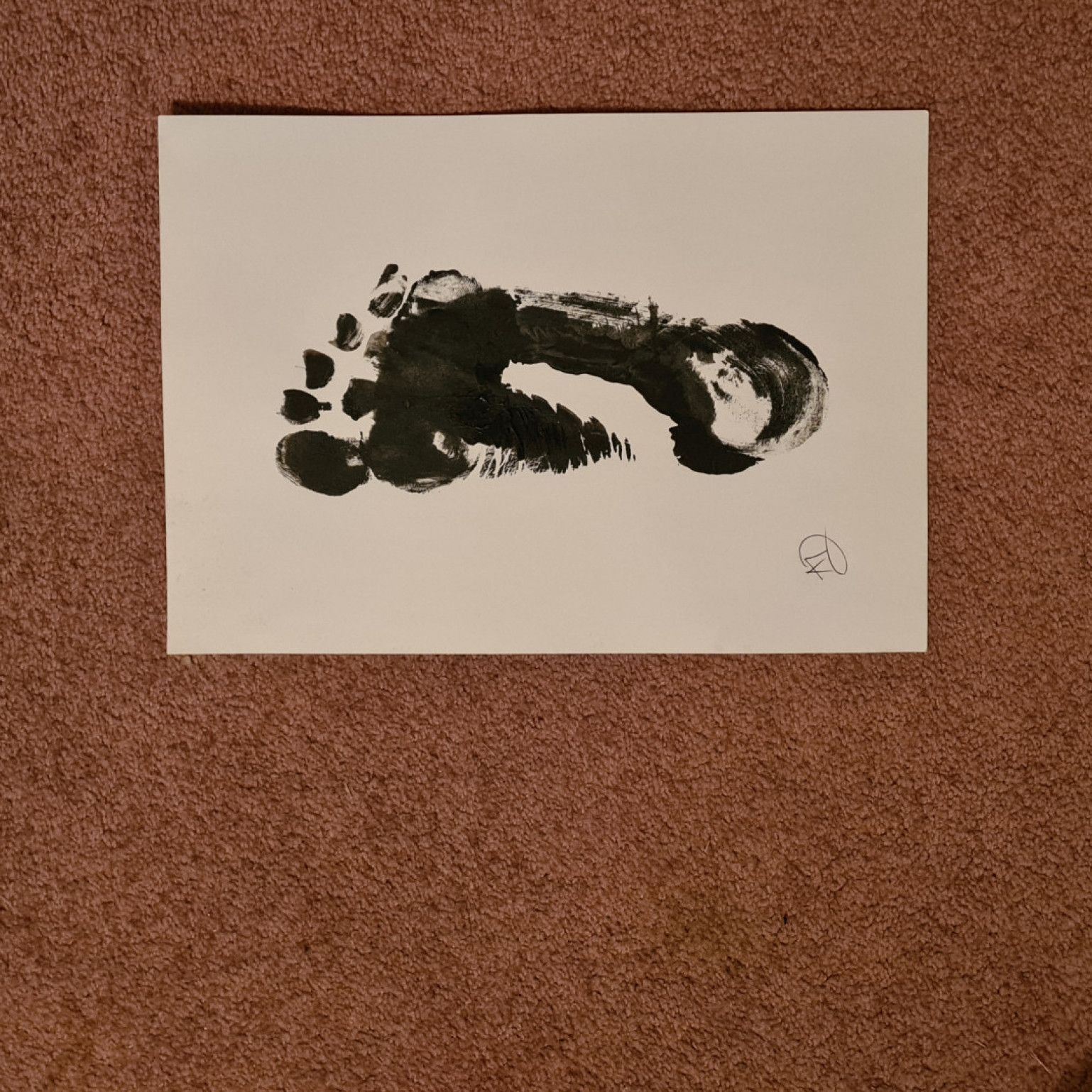 My right foot original artwork