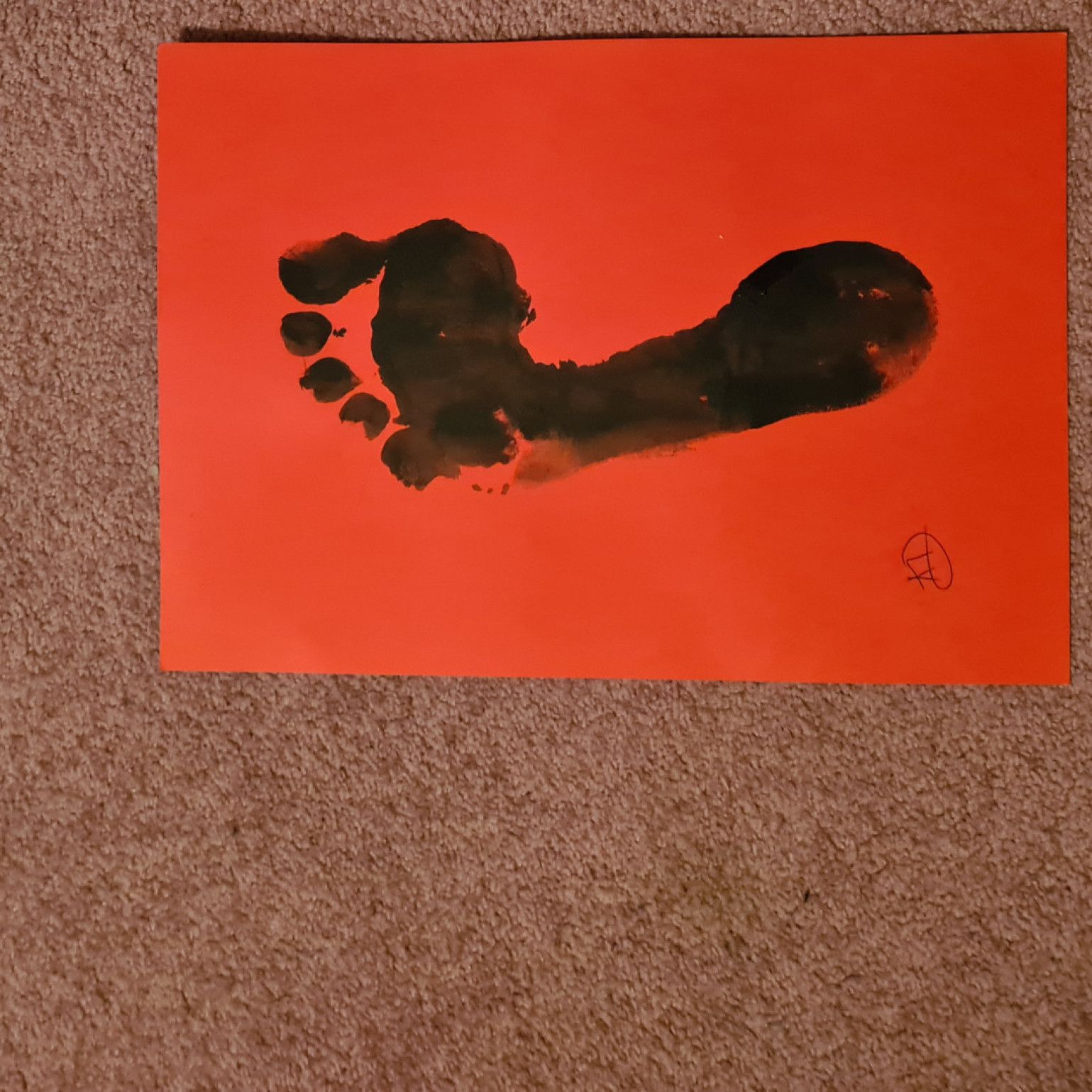 My left foot original art