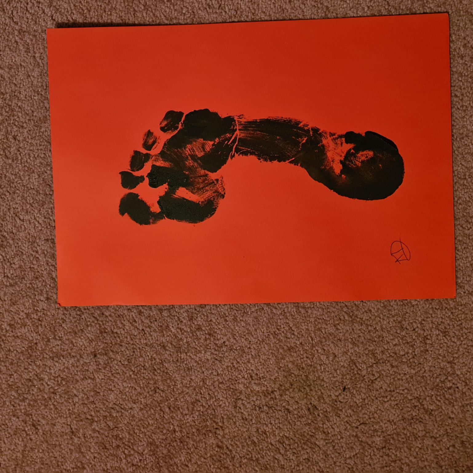 My right foot original art