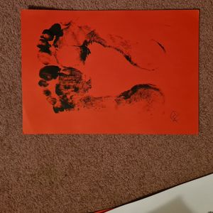 Two feet original artwork