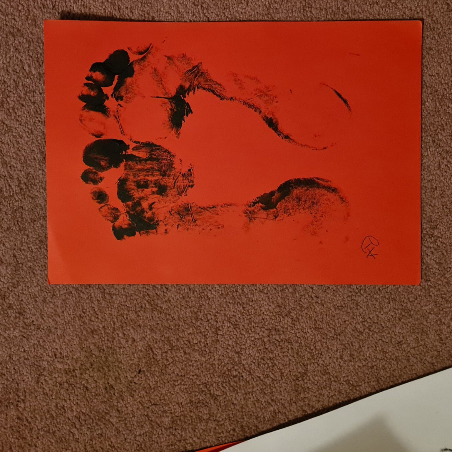 Two feet original artwork