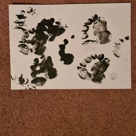 Tiny toes original artwork