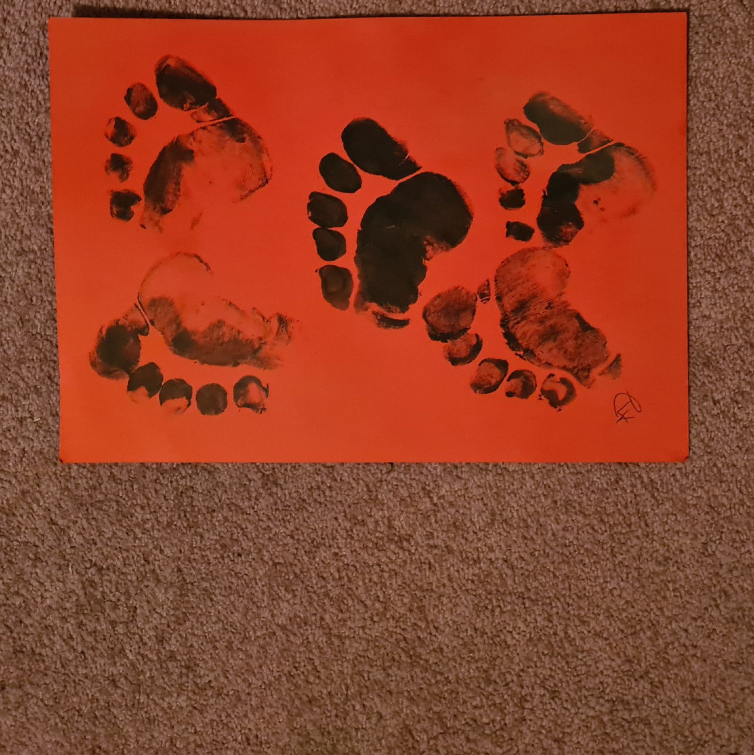 Tiny toes original artwork