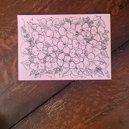 Pansies original art