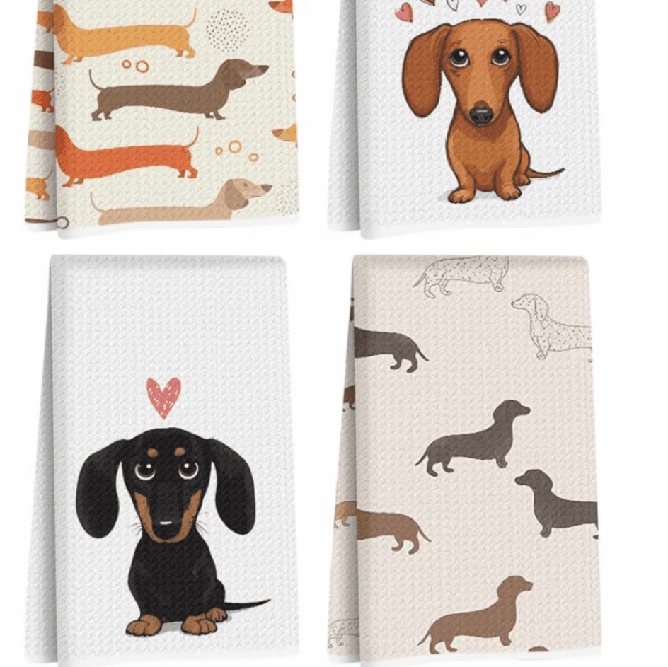 Amazon Mini dachshund kitchen towels