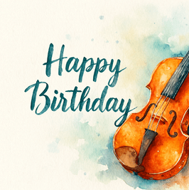 Happy Birthday Song for You with Violin
