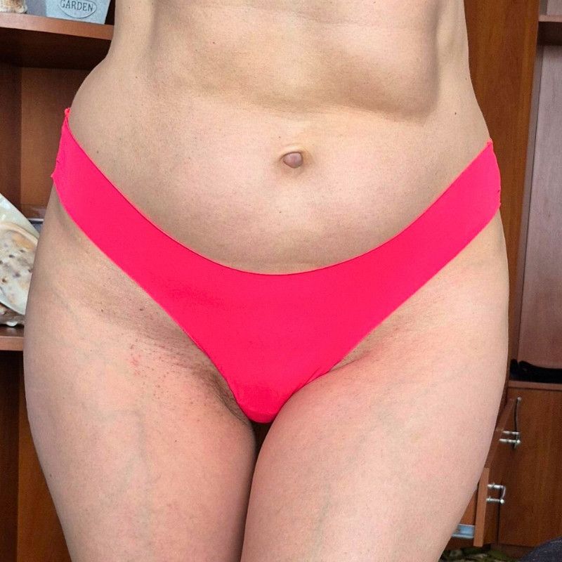 Mommy Bright Pink Thong Panties