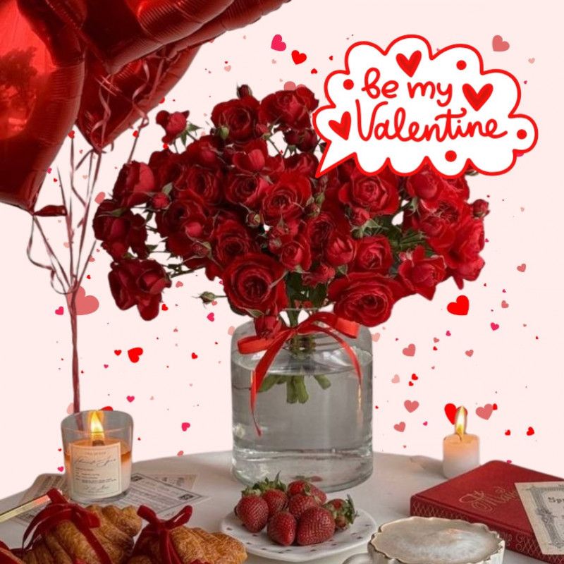 Valentine Flower Gift