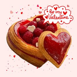 Valentine Cherry Pastry Treat