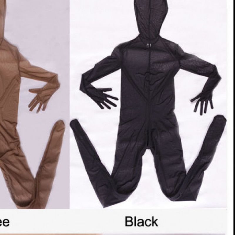 BLACK Transparent ZiBodysuit
