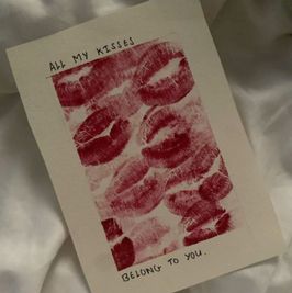 Kisses card with your name