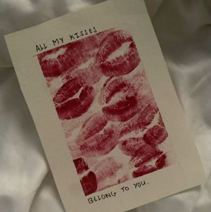 Kisses card with your name