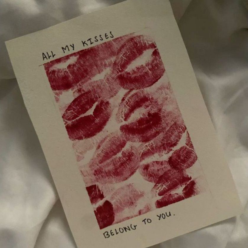 Kisses card with your name