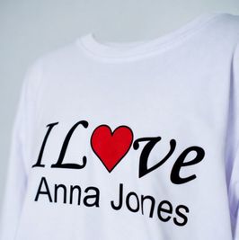 I Love Anna Jones with Heart Shirt