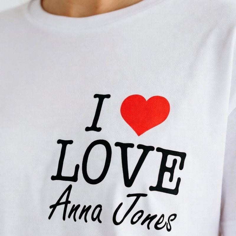 I Love Anna Jones Shirt Heart type 2