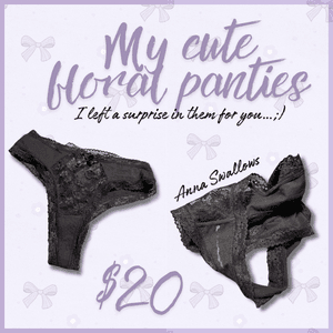 My Cute Floral Panties with a Surprise
