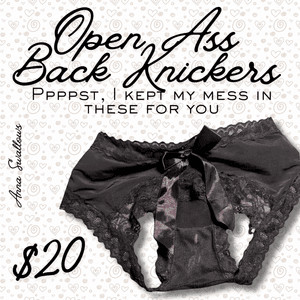 My Open Ass Back Panties