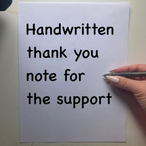 Handwritten Thank You Note CANADA