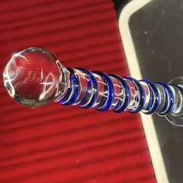 Glass Dildo Well Used