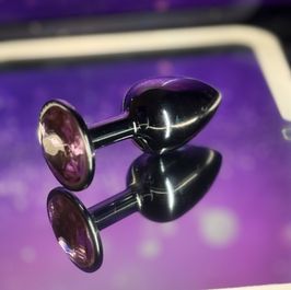 Small Butt Plug Pink Jewel WELL USED