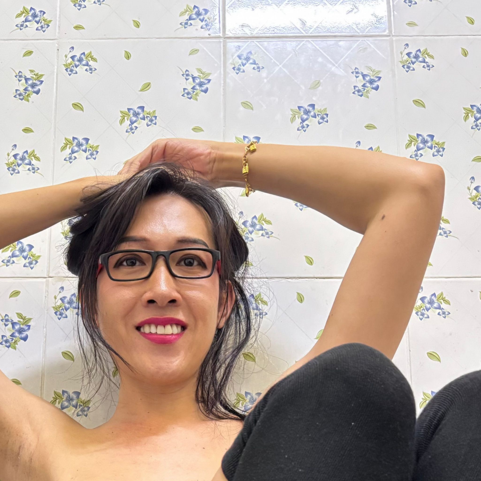 Black Knee Socks Photoset