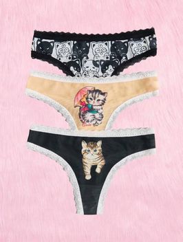 Cute panties with kitty
