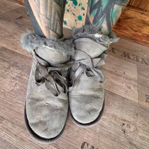 Slippers winter boots slipon boots grey EU 38 womens