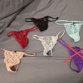 Lacy thong panties