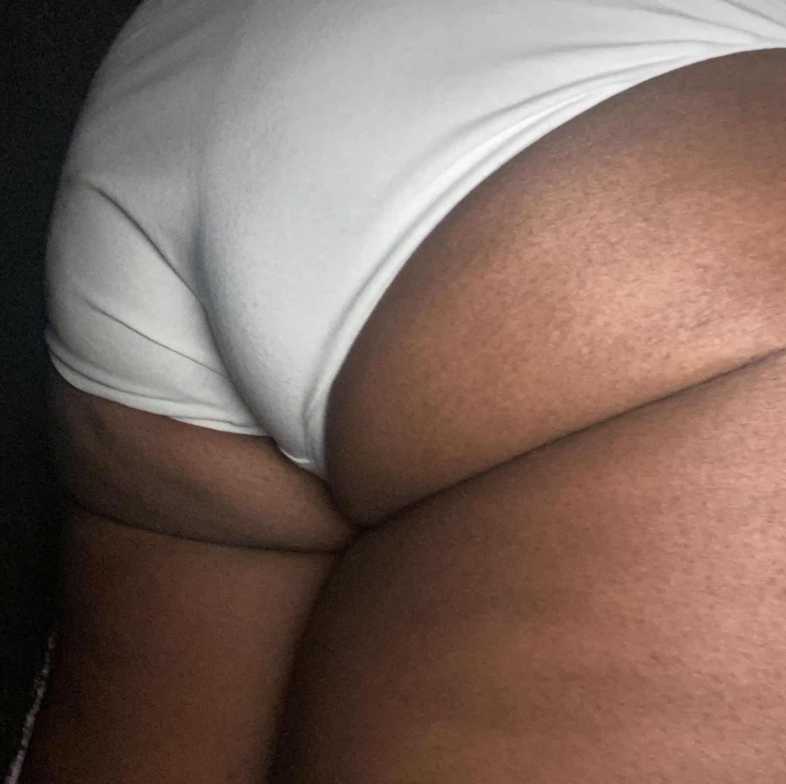 XL white brief panties