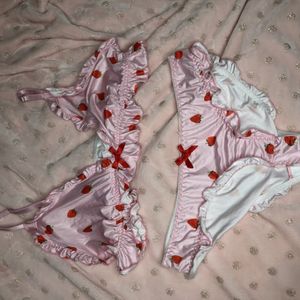 Pink Strawberry Lingerie
