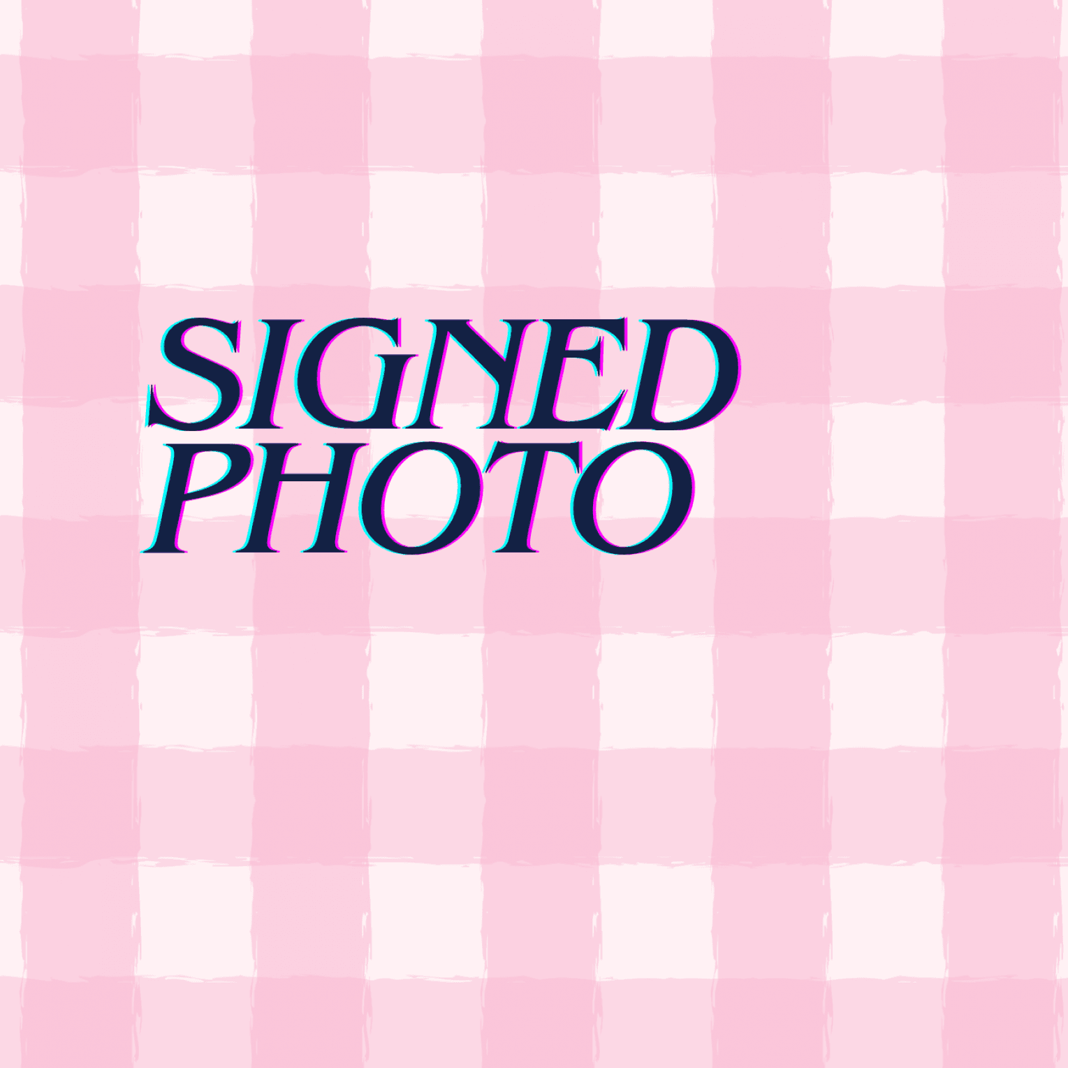 Signed printed photo