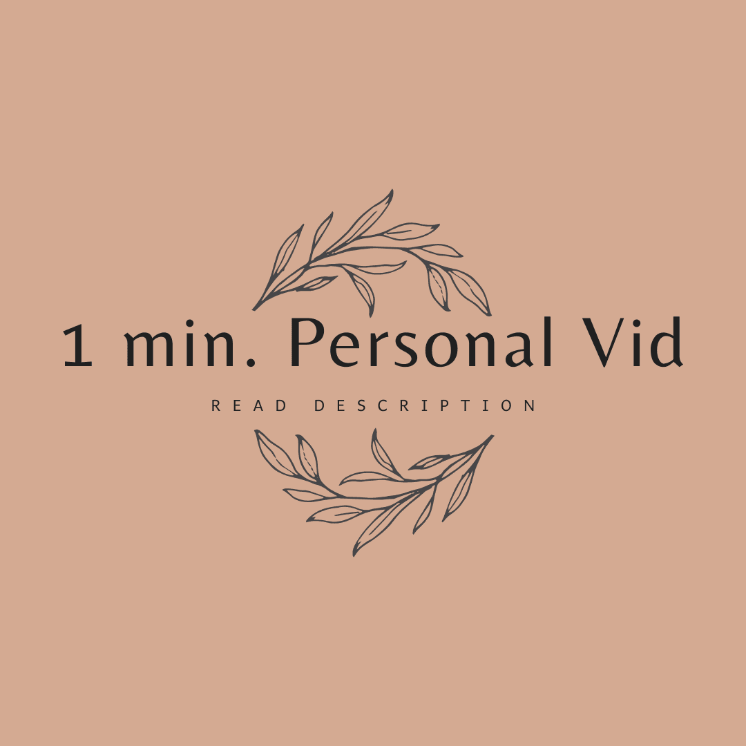 1 Minute SFW Personal Video